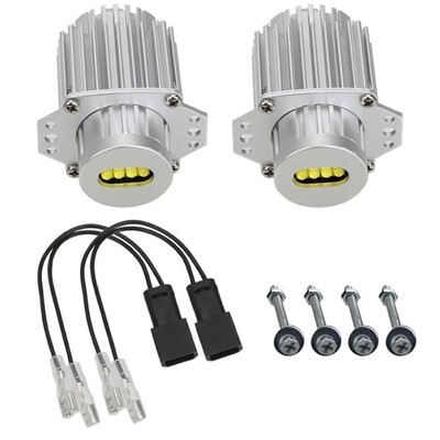 2 x BMW E90 E91 40W Marker Faruri LED pentru Angel Eyes Alb 2005-2009