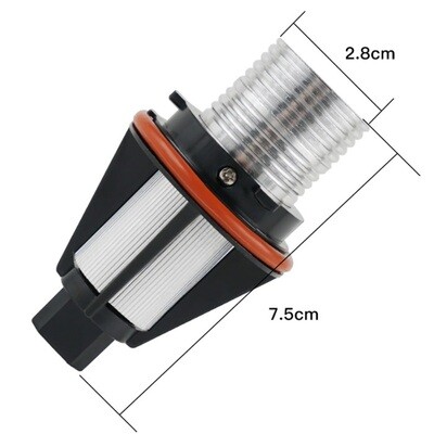 2 x BMW E39 E53 E60 E61 E63 E64 E65 E66 E83 E87 Marker Faruri LED pentru Angel Eyes Albastru 10W