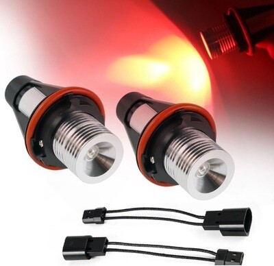2 x BMW E39 E53 E60 E61 E63 E64 E65 E66 E83 E87 Marker Faruri LED pentru Angel Eyes Rosu 10W