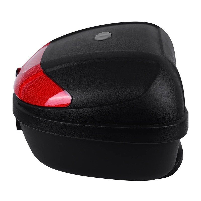 Dubla Cutie Portbagaj Motocicleta Scuter ATV 72L Valiza Negru Reflectorizant Lacat