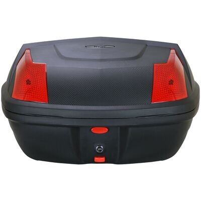 Dubla Cutie Portbagaj Motocicleta Scuter ATV 72L Valiza Negru Reflectorizant Lacat