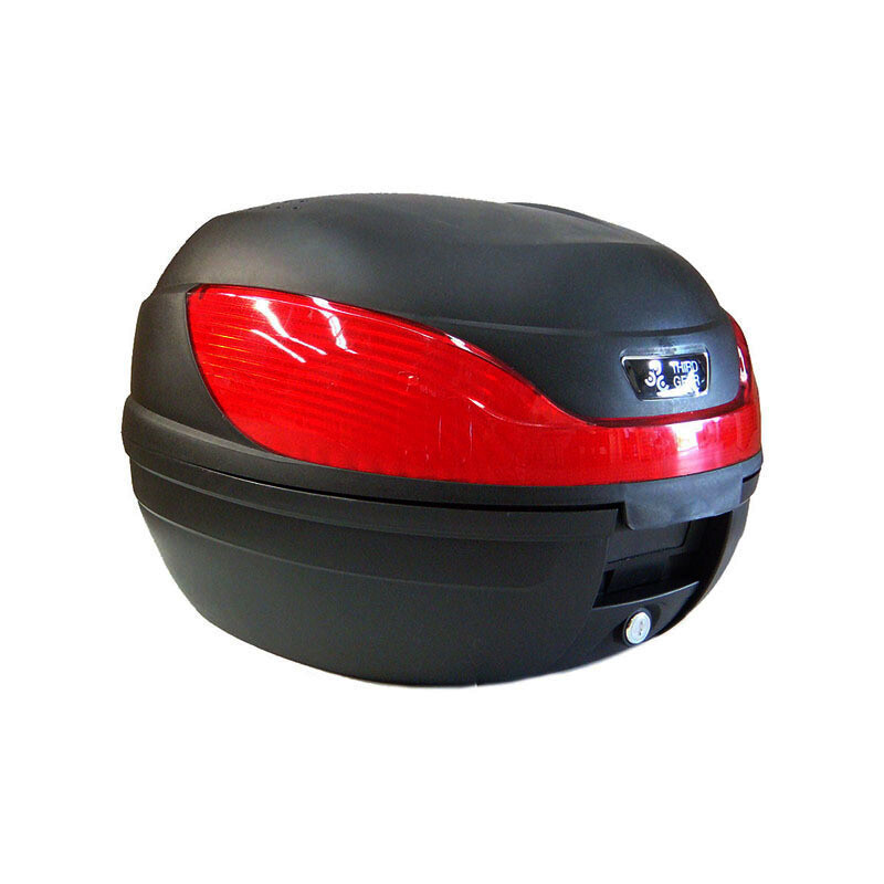 Cutie Portbagaj Motocicleta Scuter ATV 34L Valiza Negru Reflectorizant Lacat
