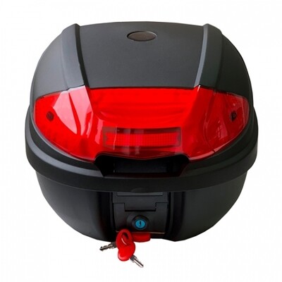 Cutie Portbagaj Motocicleta Scuter ATV 36L Valiza Negru Reflectorizant Lacat