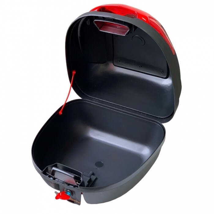 Cutie Portbagaj Motocicleta Scuter ATV 36L Valiza Negru Reflectorizant Lacat
