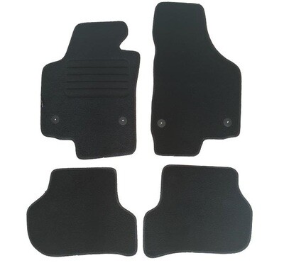 Covorase Mocheta pentru SEAT LEON 2 FR 2008-2012 4 Bucati Negru