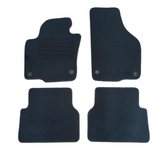Covorase Mocheta pentru Volkswagen Tiguan 1 2007-2016 4 Bucati Negru