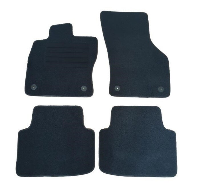 Covorase Mocheta pentru Volkswagen Passat B8 2014+ 4 Bucati Negru