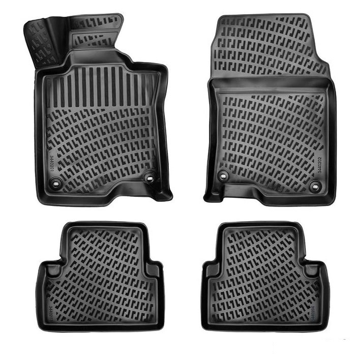 HONDA ACCORD 2007-2012 Negru Covorase Cauciuc 4 Bucati 3D