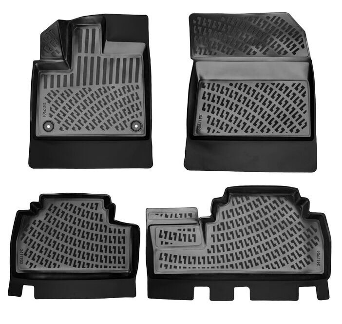 CITROEN BERLINGO 2018+ Negru Covorase Cauciuc 3D