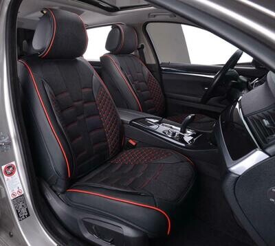 Huse Scaune pentru Masini Auto Universal Nergu Nergu Rosu Lux PU Piele