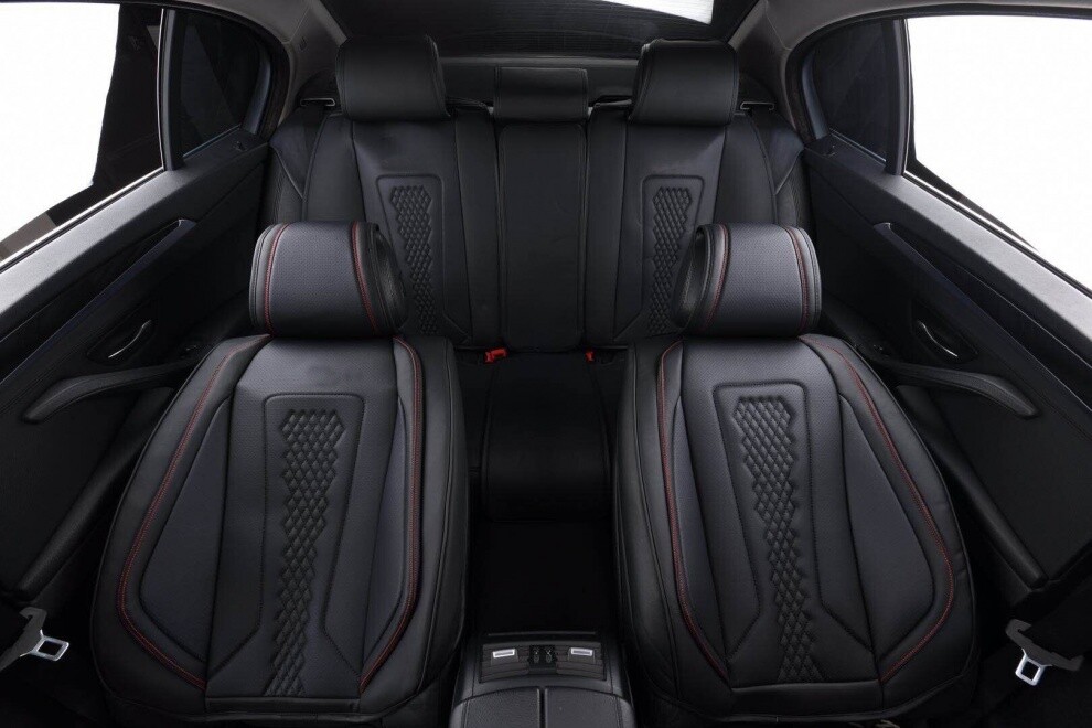 Huse Scaune pentru Masini Auto Universal Nergu Rosu Lux PU Piele