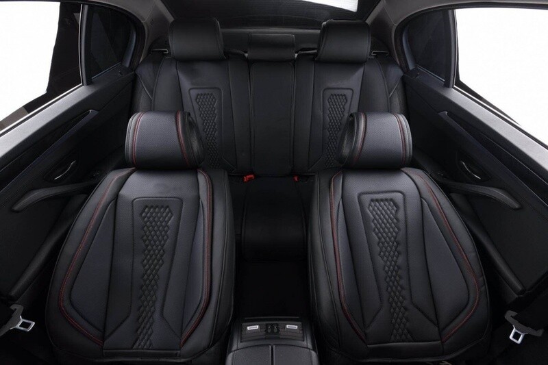Huse Scaune pentru Masini Auto Universal Nergu Rosu Lux PU Piele