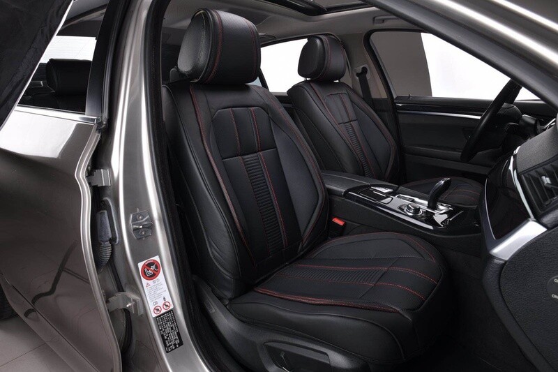 Huse Scaune pentru Masini Auto Universal Nergu Nergu Rosu Lux PU Piele