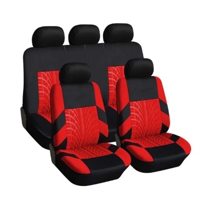 Huse Scaune pentru Masini Auto Universal Nergu Rosu Lux  Textil