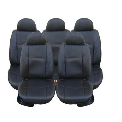Huse Scaune 5 Locuri pentru Vw Touran,Sharan,Ford Galaxy,Citroen C8,Peugeot 307SW,Citroen C4 Grand Picaso,Peugeot 806,807 Masini Auto Universal Nergu Lux Piele Set Complet