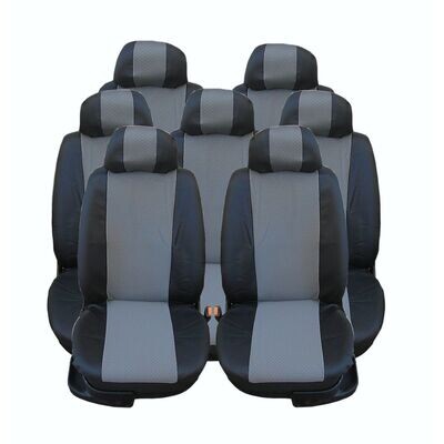 Huse Scaune 7 Locuri pentru VW Touran, Sharan, Ford Galaxy, Citroen C8, Peugeot 307SW, Citroen C4 Grand Picasso, Peugeot 806, 807 Masini Auto Universal Nergu Gri Textil Set Complet Huse Scaune 7 Locuri pentru VW Touran, Sharan, Ford Galaxy, Citroen C8, Peugeot 307SW, Citroen C4 Grand Picasso, Peugeot 806, 807 Masini Auto Universal Nergu Gri Textil Set Complet