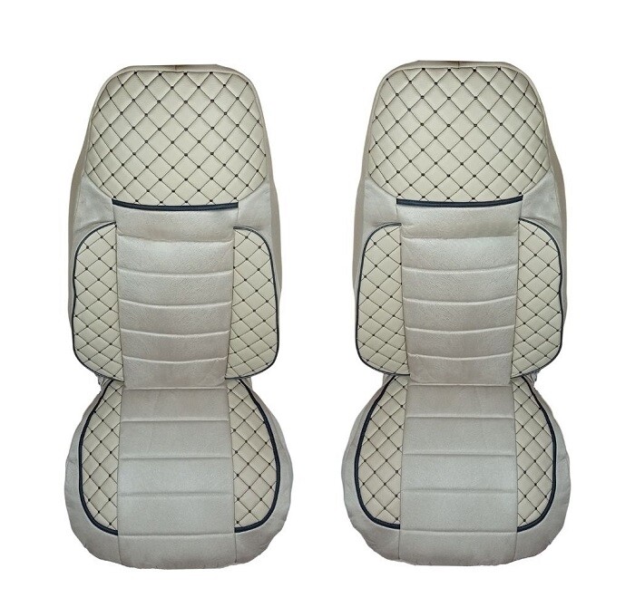 Huse scaune pentru VOLVO FH EURO 6 2014-2020 Bej Camioane Lux Piele Textile