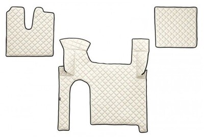 Covorase Pentru MAN TGX 2007-2018 Bej Piele Camioane Automat Doua Sertare