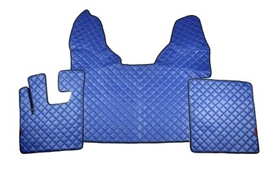 Covorase Branturi Pentru DAF XF 105 Albastru Piele Camioane Automat Luxos