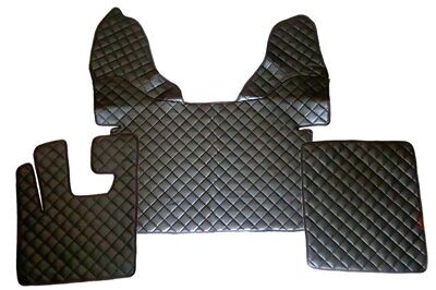 Covorase Branturi Pentru DAF XF 105 Negru Piele Camioane Automat Luxos