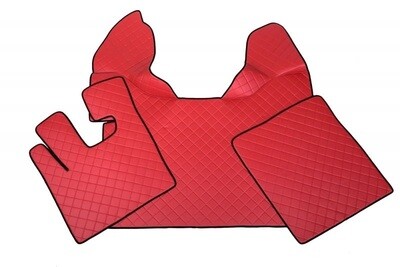 Covorase Branturi Pentru DAF XF 105  Rosu Piele Camioane Automat Luxos