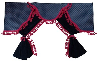 Perdele pentru Camion Negru Rosu Universal