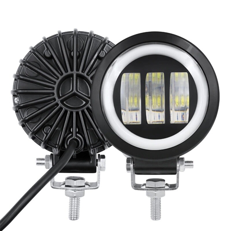 LED Moto Lumini Proiector Runda 12V-80V 60W pentru Motocicletă Camion Masina