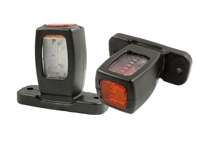2 x LED Lumini Lampi Gabarit Laterali,lumini de marcaj indicator remorcă camion 12V 24V