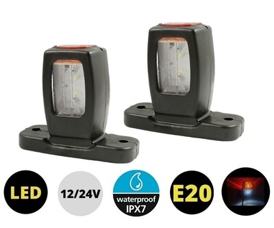 8 x LED Lumini Lampi Gabarit Laterali,lumini de marcaj indicator remorcă camion 12V 24V