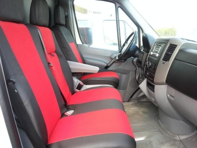 ​2+1 Huse Scaune pentru MERCEDES SPRINTER,VW CRAFTER Microbuze Negru Rosu Textile