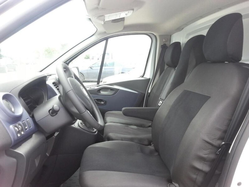 ​2+1 Huse Scaune pentru OPEL VIVARO,RENAULT TRAFIC 2014+ Microbuze Negru Textile