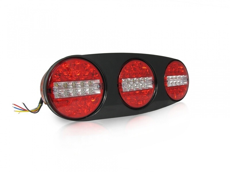 2 x Led Lumini Spate Runda pentru Camion Remorcă 12v 24v