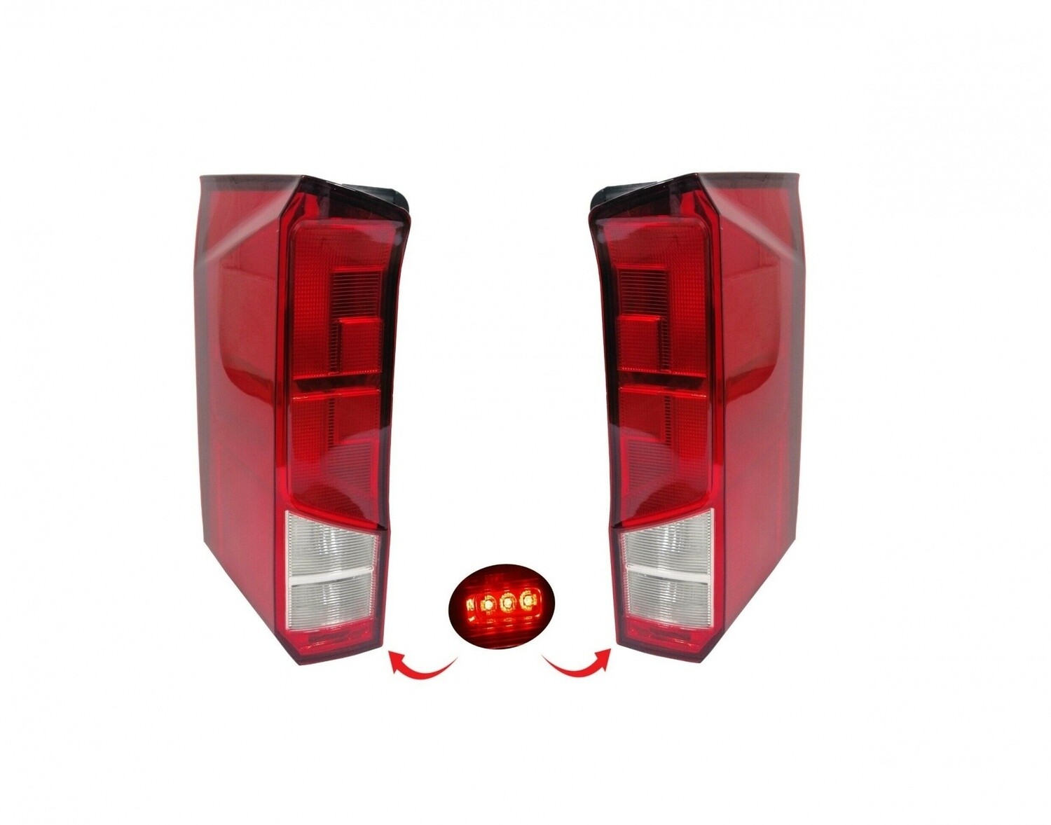 2 x Volkwagen Crafter,MAN TGE 2017+ Lampa Lumini Spate Stânga Dreapta Microbuze Set