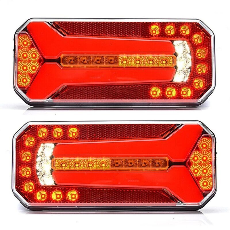 2 x LED Lampa Spate Dynamic Lumini Camion Remorca 12v 24v E20
