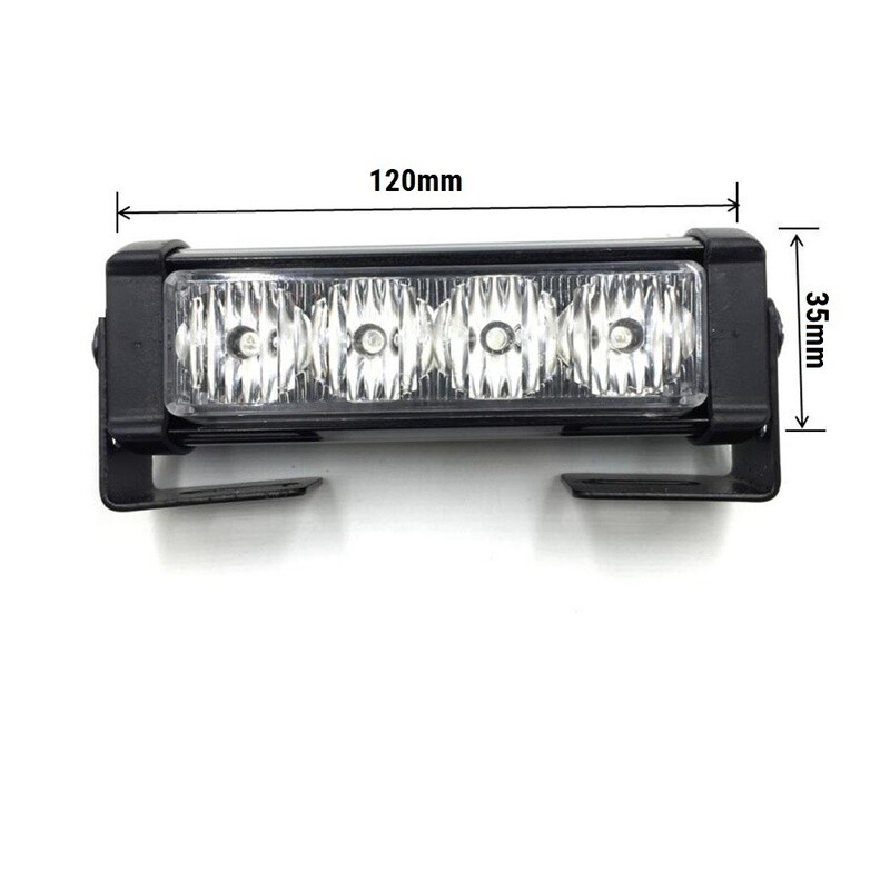 4 x 4 Led 12v 24v Lumină Stroboscopică de Avertizare de Urgență Galben