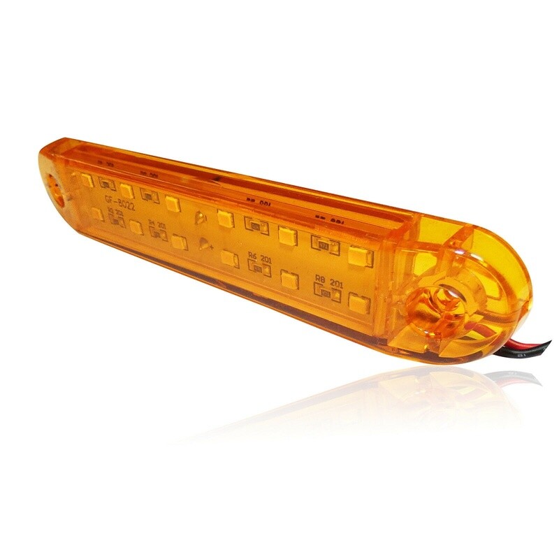 10 x 12 LED Lampi Gabarit Spate pentru Camion Remorca Galben 12v