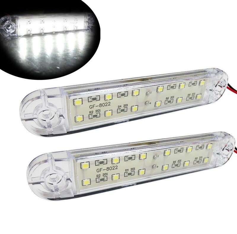 10 x 12 LED Lampi Gabarit Spate pentru Camion Remorca Alb 12v