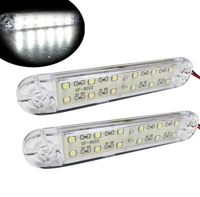 10 x 12 LED Lampi Gabarit Spate pentru Camion Remorca Alb 24v