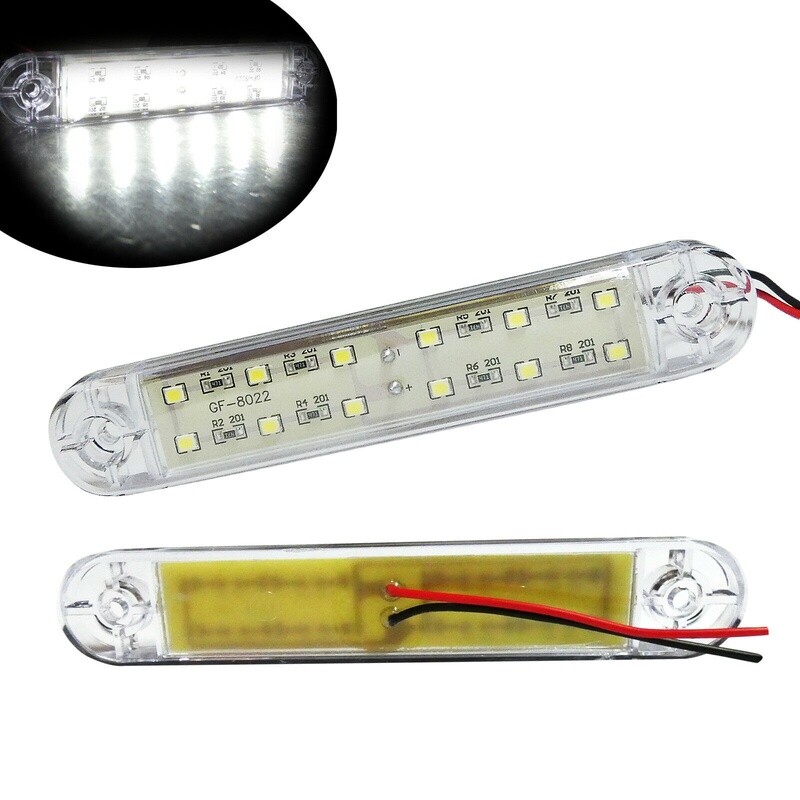 10 x 12 LED Lampi Gabarit Spate pentru Camion Remorca Alb 12v