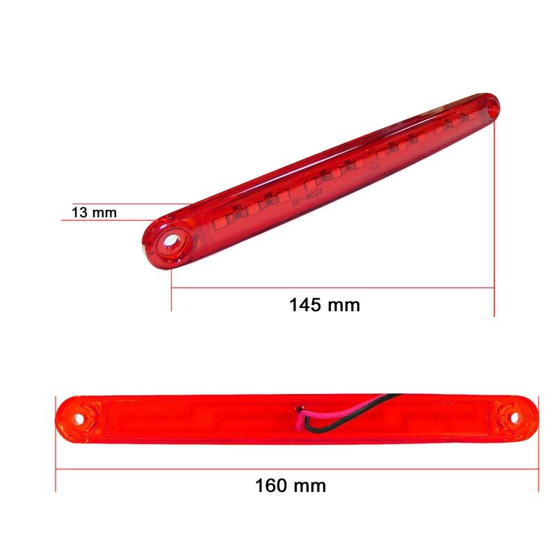 10 x 12 LED Lampi Gabarit Spate pentru Camion Remorca Rosu 12v