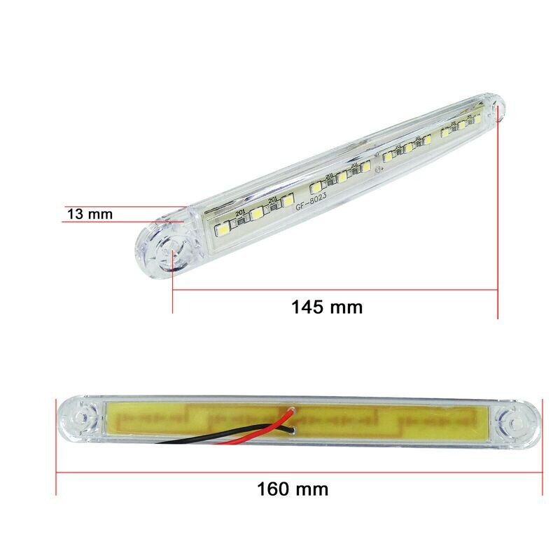 10 x 12 LED Lampi Gabarit Spate pentru Camion Remorca Alb 12v