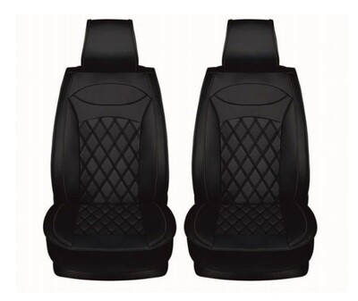2 x HUSE SCAUNE PENTRU MASINI AUTO UNIVERSAL NEGRU PIELE
