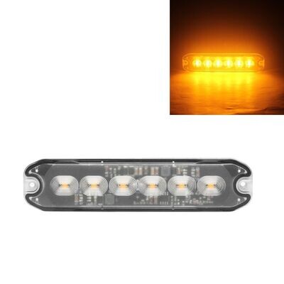 6 Led 12v 24v Lumină de Stroboscopica Girofar Avertizare Subtire 10W