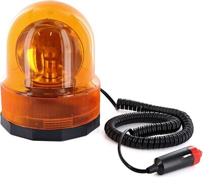 Bec Lampa Lumină de avertizare Stroboscopica Girofar Intermitentă Magnetica 120mm 12V 25W