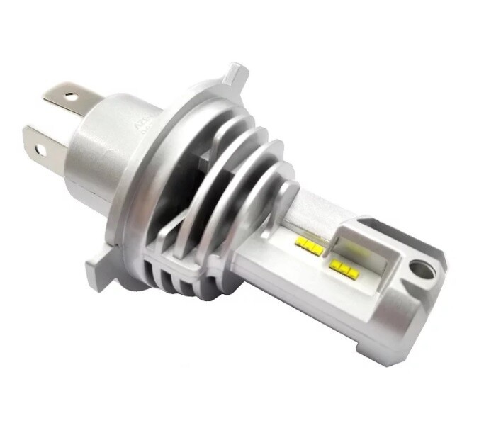 2 x Led H4 Mini Lumini Lampa Faruri Becuri Auto Camoin Moto Hi/Low Beam 50W 5000lm 6500K 12V 24V