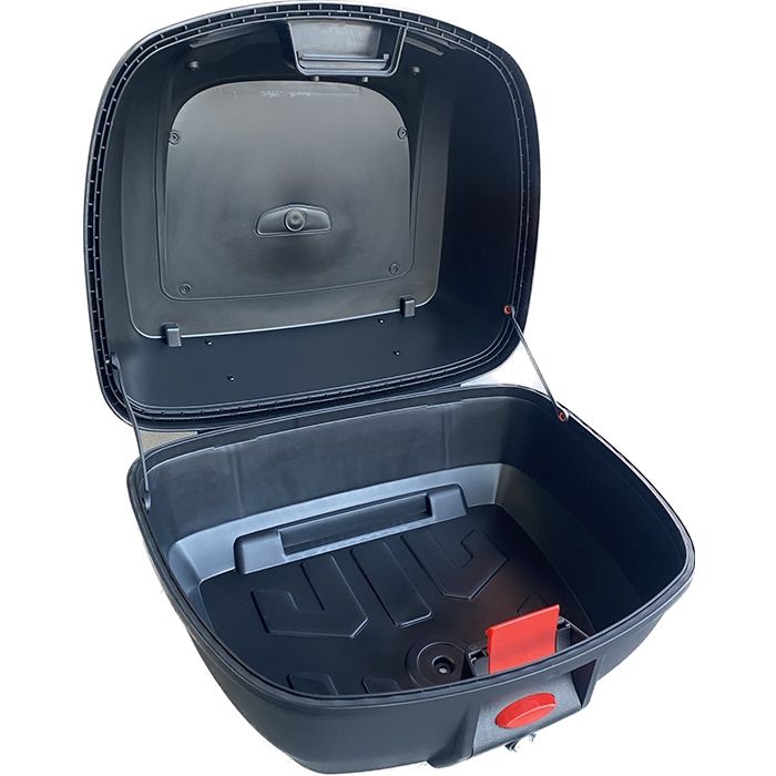 Cutie Portbagaj Motocicleta Scuter ATV 42L Valiza Negru Reflectorizant Lacat