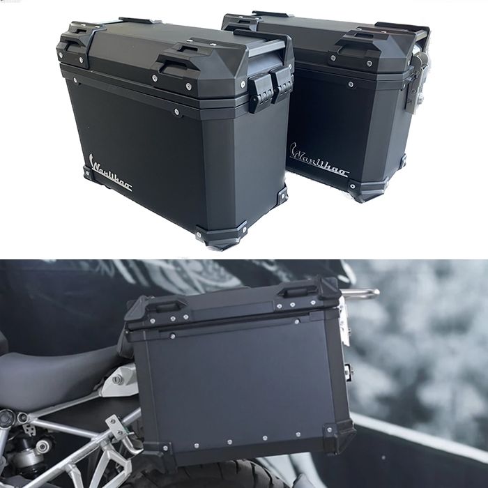 2 x Cutie Valize
lateral Portbagaj Motocicleta Scuter ATV 28L Valiza Negru Reflectorizant Lacat