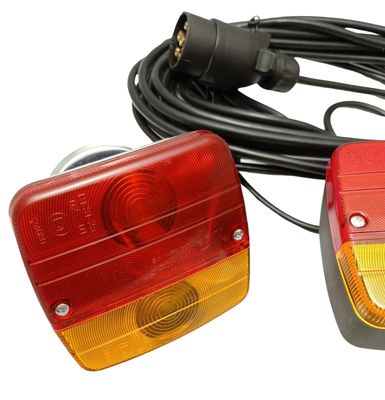 2 x Lampa Spate pentru Camion Remorcă Caravana Magent 4 Functii 12v 24v