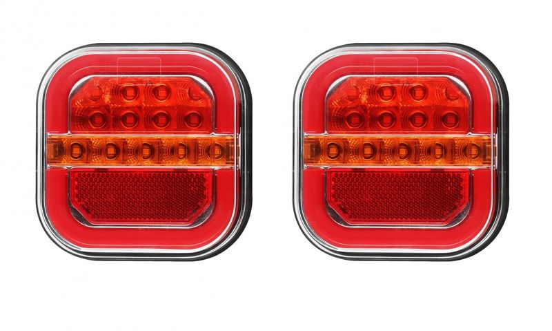 2 x LED Neon Lampa Lumini Spate pentru Camion Remorca 5 functii 12v 24v