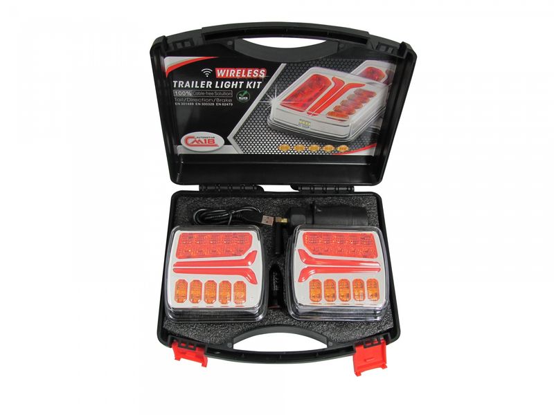 2 x Wireless LED Magnet Lumină spate de Remorca Camion 12v 24v